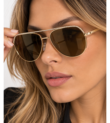 A.J. Morgan Dorado Metal Aviator слънчеви очила • Gold/Brown