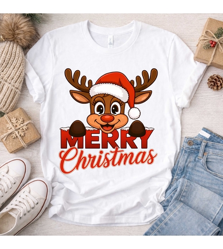 мокъп бяла тениска merry christmas1