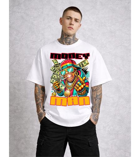 Oversized - Тениска с декоративна линия