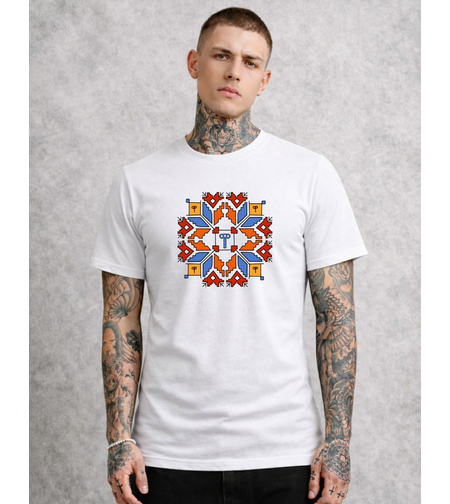 Тениска с артистичен почерк