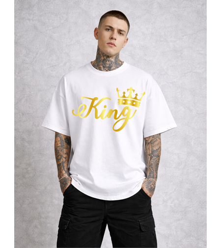 Oversized - Тениска с изразен символ