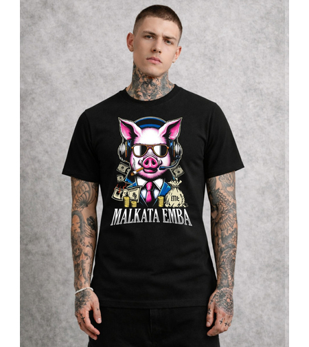 Тениска с графичен акцент и силно излъчване