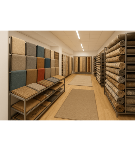 СНИМКА НА МАГАЗИН ЗА МОКЕТЕНИ ПЪТЕКИ.