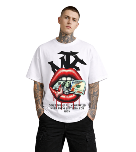 Oversized - Тениска с акцентна графика