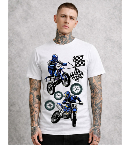 Тениска с подчертана графична идея