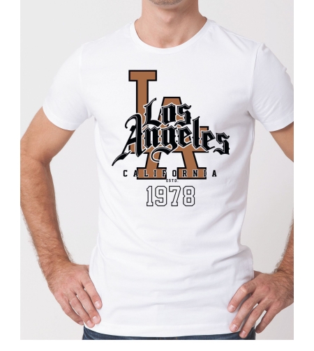 Унисекс тениска Los Angeles LA – модерна щампа за мъже и жени