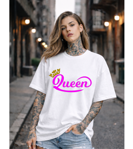 Oversized - Тениска с илюстративен знак