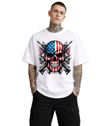 Oversized - Тениска с ясно очертан знак