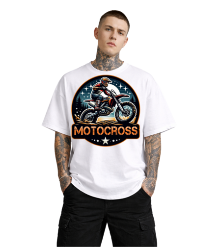 Oversized - Тениска с артистичен принт