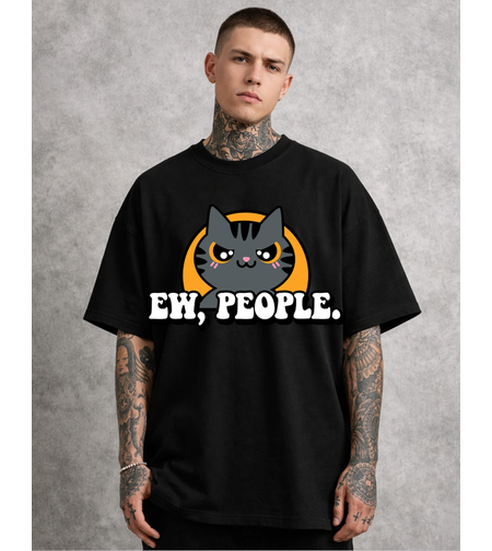 Oversized - Тениска с артистичен щрих