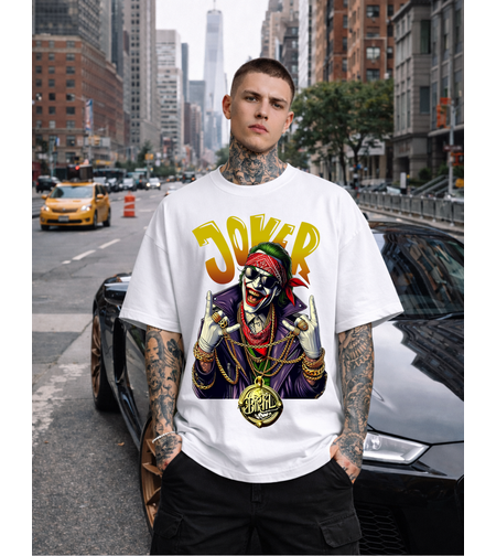 Oversized - Тениска с илюстративен образ