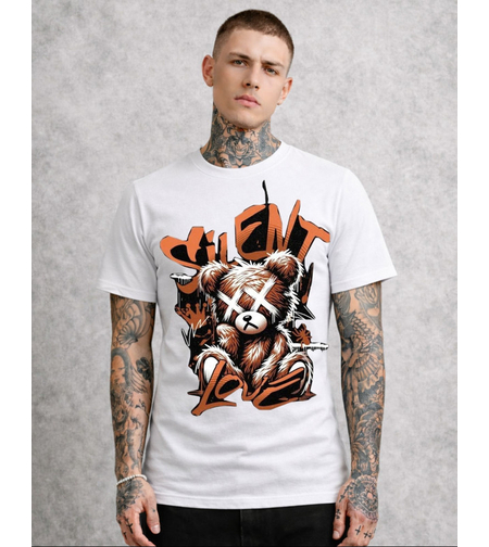 Тениска с визуално отличим принт