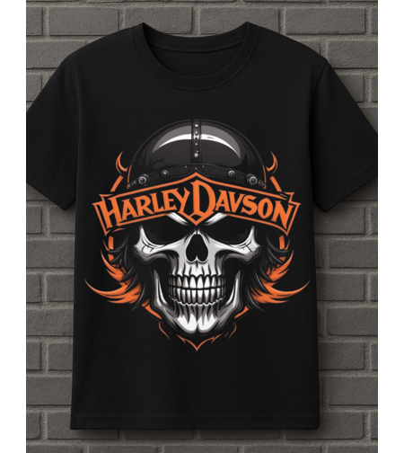 Тениска Harley Davidson – черна тениска с мотористки дизайн.