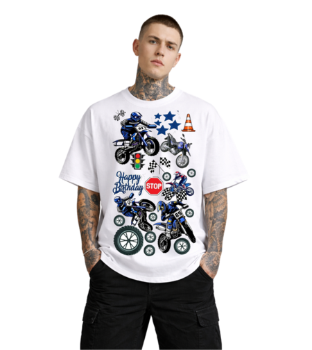 Oversized - Тениска с отличителен символ