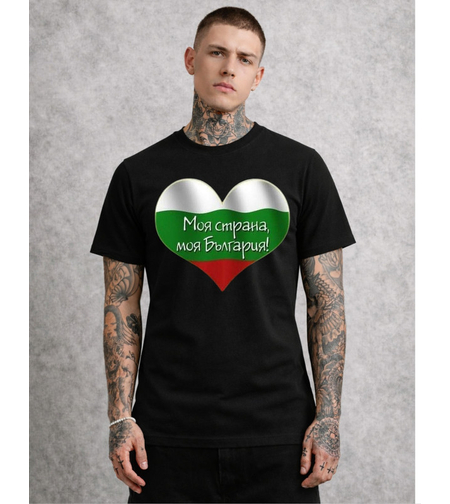 Тениска с дизайнерска графична линия