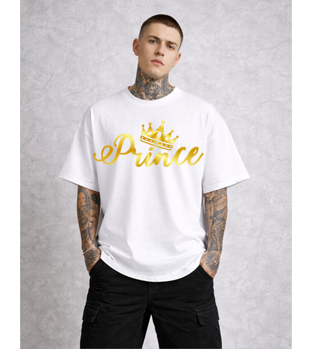 Oversized - Тениска с графичен баланс