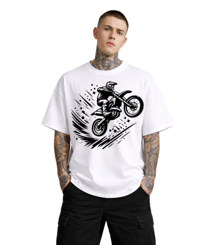 Oversized - Тениска с декоративен контур