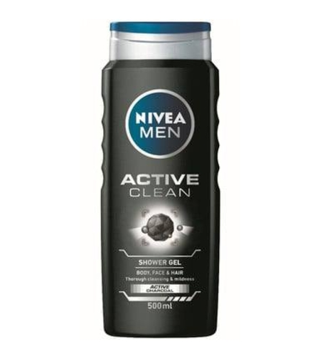 ДУШ ГЕЛ НИВЕЯ 500мл MEN КОСА И ТЯЛО ACTIVE CLEAN CHARCOAL