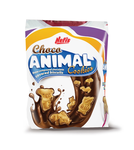 NEFIS БИСКВИТИ АНИМАЛ ШОКО 10*200 гр