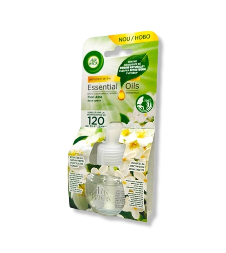 Електрически АРОМАТИЗАТОР AIRWICK + ПЪЛНИТЕЛ 19мл WHITE BOUQUET