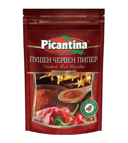 Пикантина Червен пушен пипер с цип 80 г