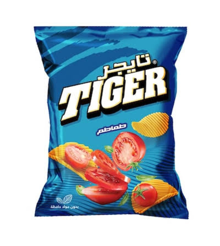 Tiger Чипс с вкус на домат 63 г