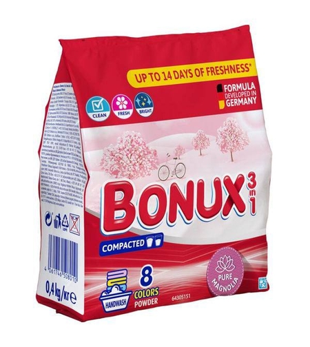 Прах за ръчно пране Bonux 3in1 Magnolia 400 г