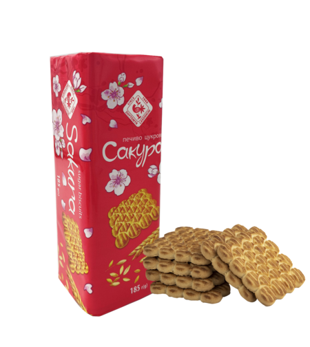 Бисквити Сакура 185 г (Украйна)