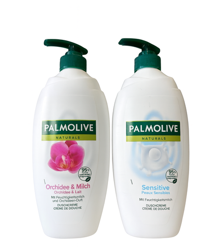 МИКС КАШОН ДУШ ГЕЛ PALMOLIVE 750мл ПОМПА 8бр. ORCHIDEA - 4бр SENSITIVE - 4бр