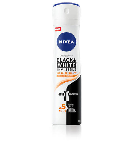 NIVEA DEO 150ml INVISIBLE BLACK & WHITE ULTIMATE