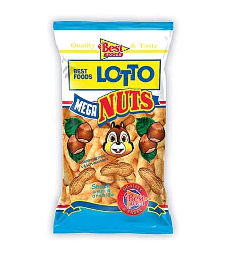 Lotto Царевичен снакс с фъстъчна паста 100 г