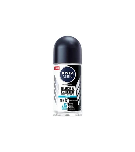 NIVEA DEO ROLL`ON 50 ML FOR MEN BLACK & WHITE FRESH