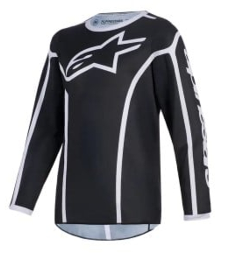 Детско мотокрос джърси Alpinestars FLUID APEX BLACK/GRAY