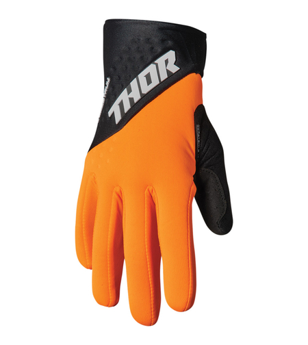 Зимни мотокрос ръкавици THOR SPECTRUM FLO ORANGE/BLACK COLD WEATHER