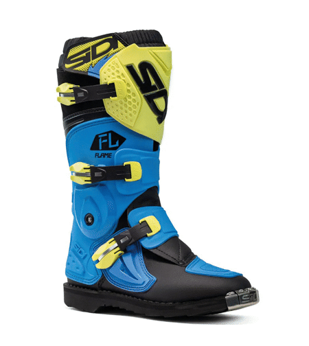Детски мотокрос ботуши SIDI FLAME LIGHT BLUE/LIME