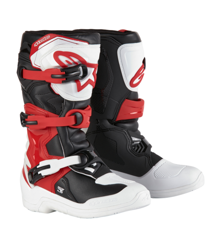 Детски мотокрос ботуши ALPINESTARS Tech 3S YTH WT/BK/R