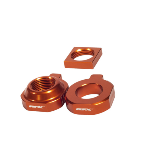 Блок втулка за задна ос RFX Pro 2 Rear Axle Adjuster Blocks - Orange KTM 85 SX
