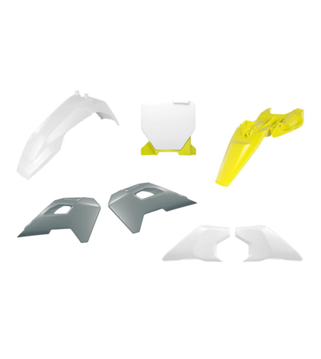 Комплект пластмаси RACETECH Plastic Kit (White/Yellow) Husq TC 50 24-25