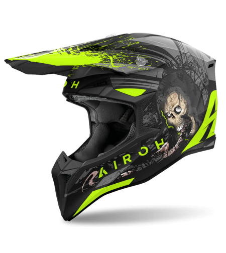 Мотокрос каска AIROH WRAAAP DARKNESS MATT
