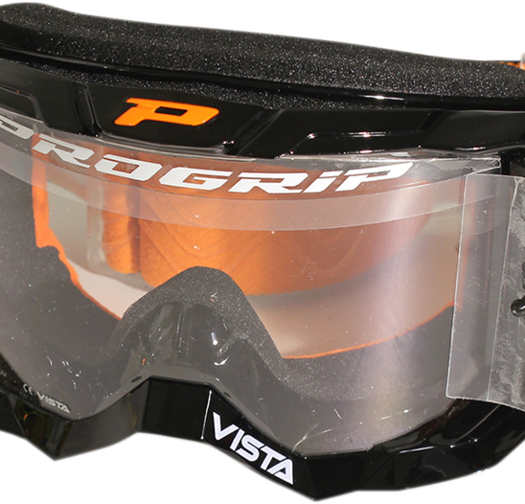 Мотокрос очила PROGRIP 3303 Vista BLACK Roll-Off SYSTEM