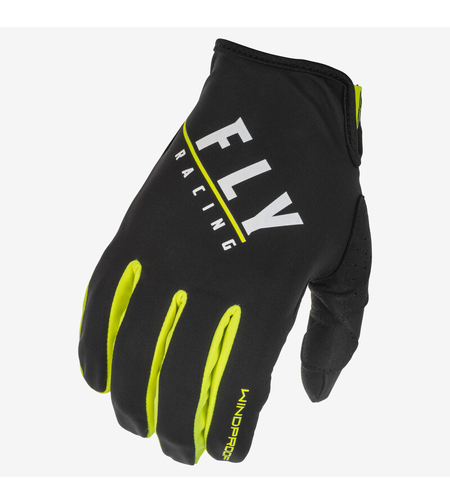 Мотокрос ръкавици FLY RACING Windproof- Black/Neon Yellow