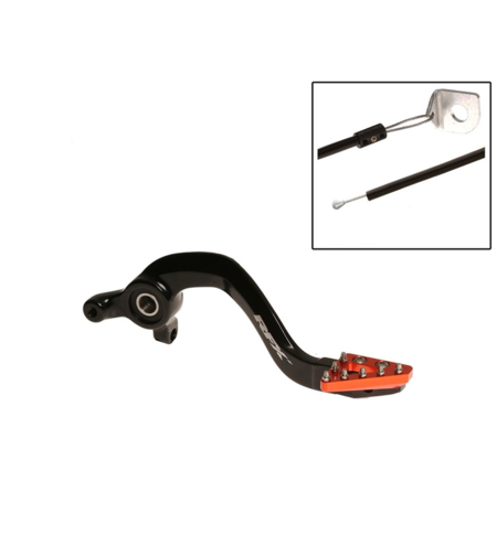 Заден лост за спирачка RFX Pro ST Rear Brake Lever (Hard Anodised Black/Orange) - KTM65