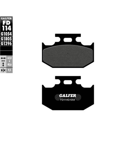 Задни мото накладки Galfer SEMI METAL FD114G1054