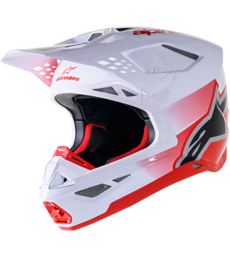 Мотокрос каска ALPINESTARS SM10 UNIT RD/WT