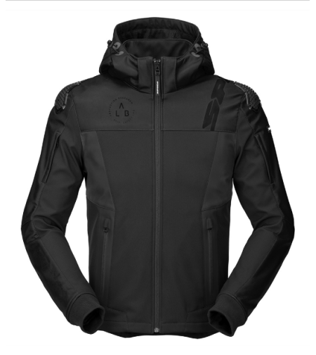 Текстилно мото яке SPIDI HOODIE WARRIOR BLACK