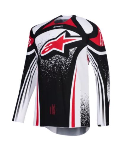 Мотокрос джърси Alpinestars TECHSTAR NOMUR BLACK/WHITE/RED
