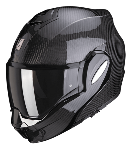 Модуларна каска SCORPION Exo-Tech Evo Carbon SOLID BLACK