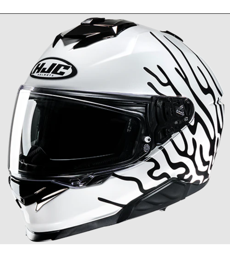 Каска HJC i71 CELOS WHITE/BLACK/GREEN