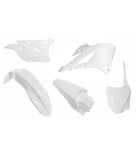 Комплект пластмаси RACETECH Plastic Kit - Kawasaki KX85/112 22-23 (White)