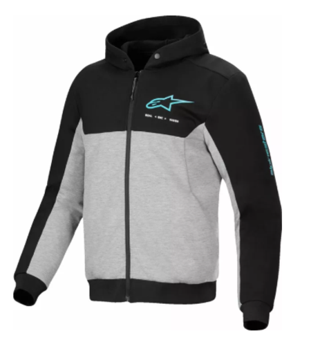 Мото суичър ALPINESTARS CHROME V2 SPORT BK/GY/TQ